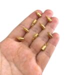 Terminal Colagem Trabalhado 13mm Dourado - 1 Und - Imagem 2