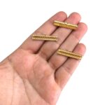 Terminal Xadrez 30mm Dourado Exclusivo – 1 Und - Imagem 2