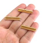 Terminal Xadrez 30mm Dourado Exclusivo – 1 Und - Imagem 3