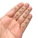 Rondela C/ Strass 6mm Abs Dourado Exclusivo - 10 Unds - Imagem 2
