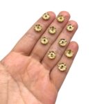 Rondela C/ Strass 10mm Dourado Exclusivo - C/ 10 Unds - Imagem 2