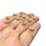 Rondela C/ Strass 8mm Dourado Exclusivo – C/ 10 Unds - Imagem 3