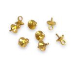 Terminal Chupeta 7mm Dourado -  C/ 6 Unds
