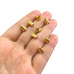 Ponteira Lisa C/ Furo 10mm Dourado - C/ 2 Unds - Imagem 2