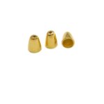 Ponteira Lisa C/ Furo 10mm Dourado - C/ 2 Unds