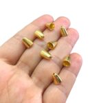 Ponteira Lisa C/ Furo 10mm Dourado - C/ 2 Unds - Imagem 3