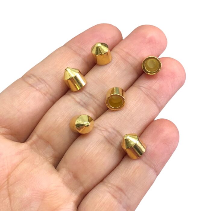 Ponteira Bala Lisa 9mm Dourado Exclusivo - 2 Und - Imagem 3