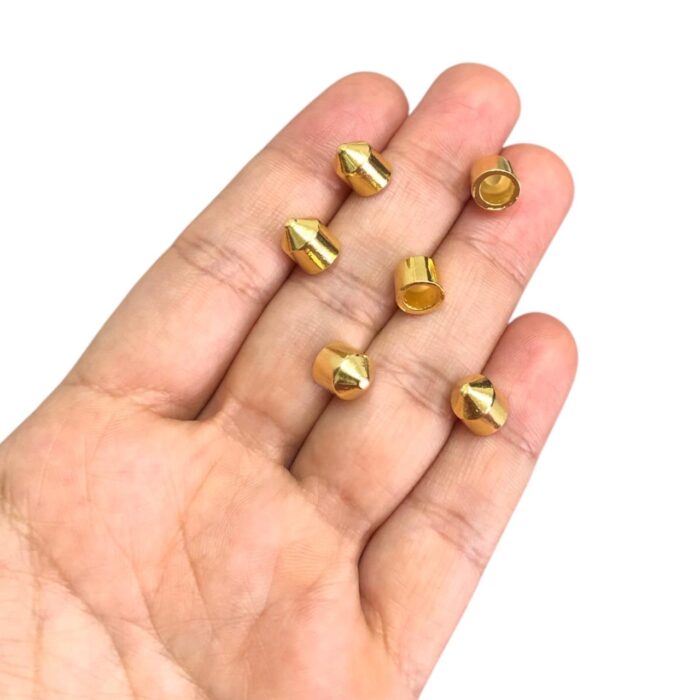 Ponteira Bala Lisa 9mm Dourado Exclusivo - 2 Und - Imagem 2