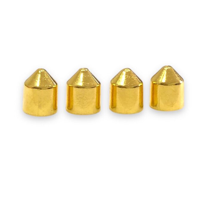 Ponteira Bala Lisa 9mm Dourado Exclusivo - 2 Und - Imagem 1