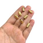 Ponteira Trabalhada 14mm Dourado Exclusivo - C/ 2 Unds - Imagem 2