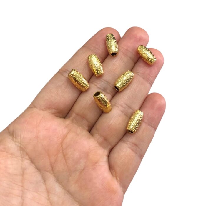 Ponteira Trabalhada 14mm Dourado Exclusivo - C/ 2 Unds - Imagem 2