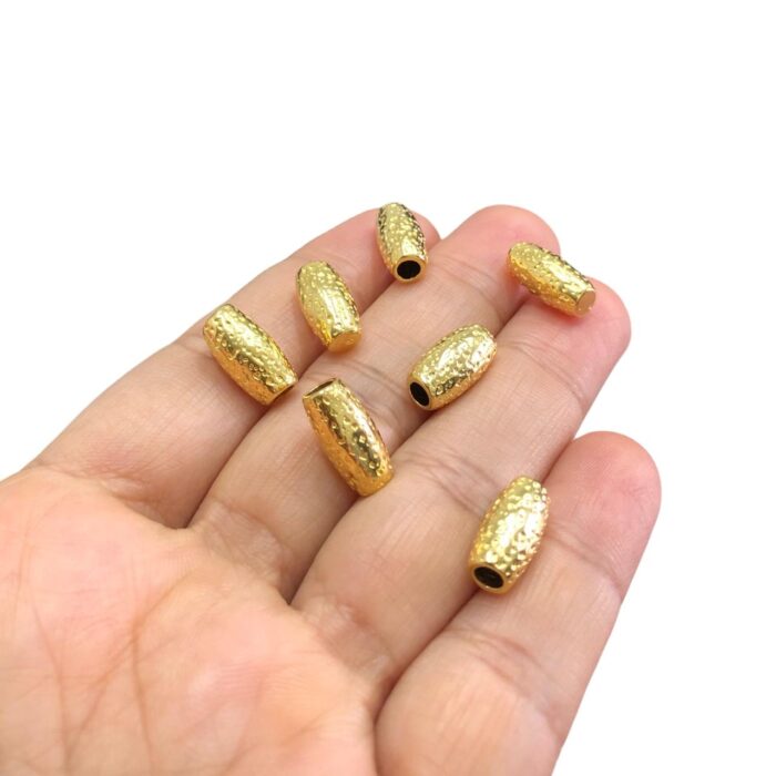 Ponteira Trabalhada 14mm Dourado Exclusivo - C/ 2 Unds - Imagem 3