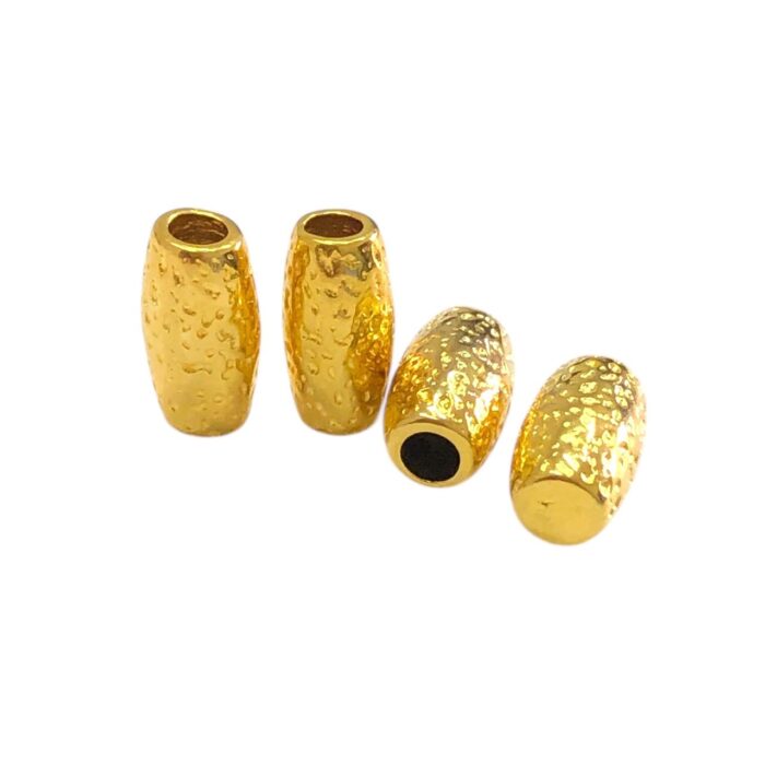 Ponteira Trabalhada 14mm Dourado Exclusivo - C/ 2 Unds - Imagem 1
