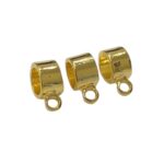 Caneca Lisa 10mm Dourado Exclusivo - C/ 2 Unds