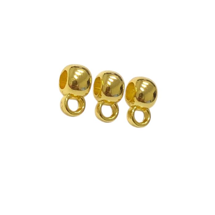 Caneca Lisa Abs 9mm Dourado Exclusivo - C/ 20 Unds - Imagem 1