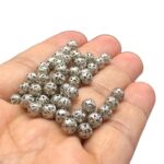 Conta Bola Vazada 6mm Níquel - 1 Und - Imagem 3