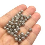 Conta Bola Vazada 6mm Níquel - 1 Und - Imagem 2