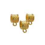 Caneca Trabalhada 11mm Dourado - 1 Und