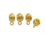 Caneca Trabalhada 14mm Dourado Exclusivo - 1 Und