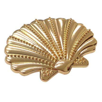Entremeio Concha Mar 5,3x7cm Dourado - 1 Und