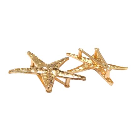 Entremeio Estrela Mar 7cm Dourado - 1 Und