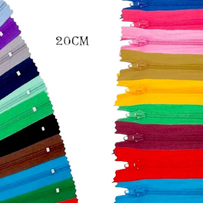Zíper Comum 20cm - 1 Und - Imagem 1