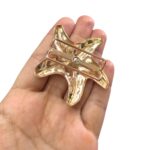 Entremeio Estrela Mar 6,5cm Dourado - 1 Und - Imagem 2
