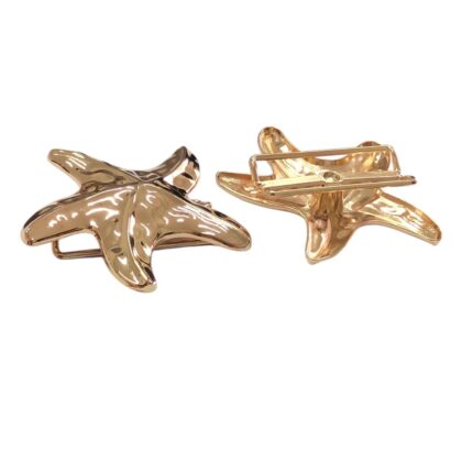 Entremeio Estrela Mar 6,5cm Dourado - 1 Und