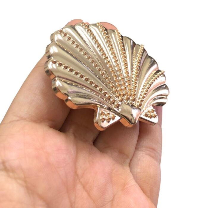 Entremeio Concha Mar 5,3x7cm Dourado - 1 Und - Imagem 4