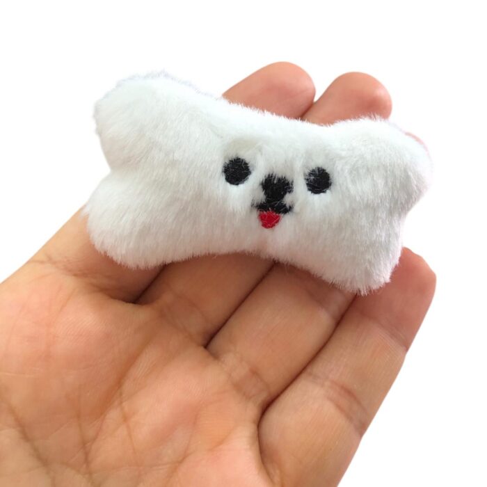 Aplique Osso 6×3,5cm Pelúcia – 1 Und - Imagem 3