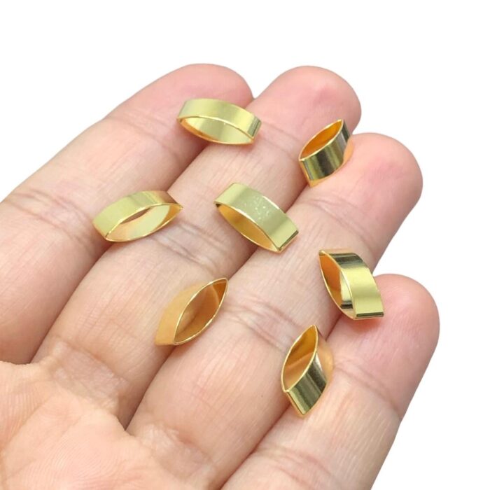 Entremeio Retangular 12mm Dourado Exclusivo - 1 Und - Imagem 3