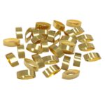 Entremeio Retangular 12mm Dourado Exclusivo - 1 Und