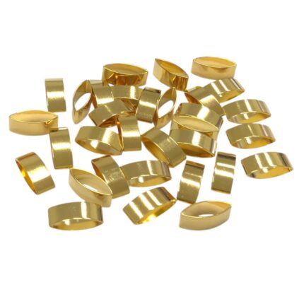 Entremeio Retangular 12mm Dourado Exclusivo - 1 Und