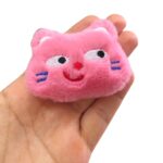Aplique Cabeça Gato 7cm Pelúcia - 1 Und - Imagem 3