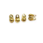 Terminal P/ Bola 3.0mm Dourado Exclusivo - C/ 10 Unds