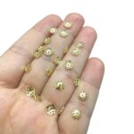 Tulipa Trabalhada 6mm Dourado Exclusivo - C/ 20 Unds - Imagem 3