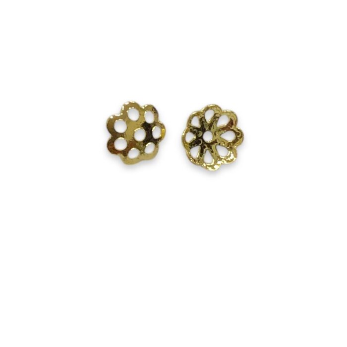 Tulipa Trabalhada 6mm Dourado Exclusivo - C/ 20 Unds - Imagem 1