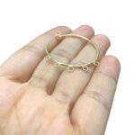 Base Brinco C/ 5 Saídas 35mm Dourado Exclusivo - 1 Par - Imagem 2