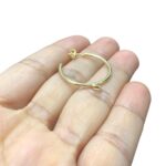 Base Brinco C/1 Saída 25mm Dourado Exclusivo – 1 Par - Imagem 3