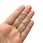 Base Brinco C/1 Saída 25mm Dourado Exclusivo – 1 Par - Imagem 2