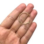 Base Brinco C/ 3 Saídas 25mm Dourado Exclusivo – 1 Par - Imagem 2