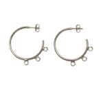 Base Brinco C/3 Saída 25mm Níquel – 1 Par