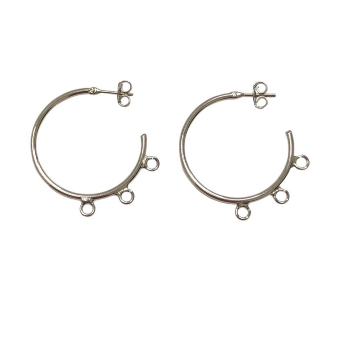 Base Brinco C/3 Saída 25mm Níquel – 1 Par - Imagem 1