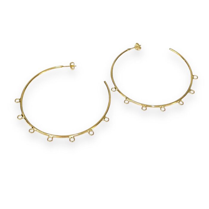Base Brinco C/ 7 Saídas 57mm Dourado Exclusivo – 1 Par - Imagem 3