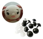 Olhos P/ Amigurumi 8mm Preto – 05 Pares - Imagem 2