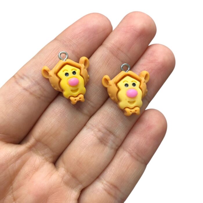 Pingente Infantil Tigrão 21mm  Resina - 1 Und - Imagem 3