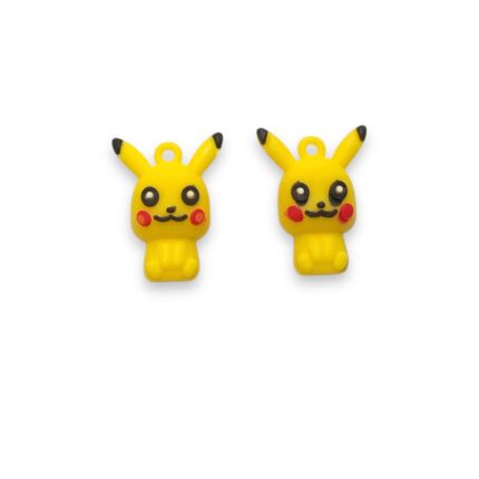 Pingente Infantil Pikachu 25mm Emborrachado - 1 Und
