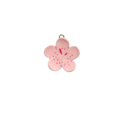 Pingente Infantil Flor 25mm Resina – 1 Und