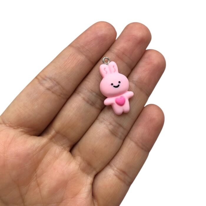 Pingente Infantil Coelho 30mm Resina – 1 Und - Imagem 2