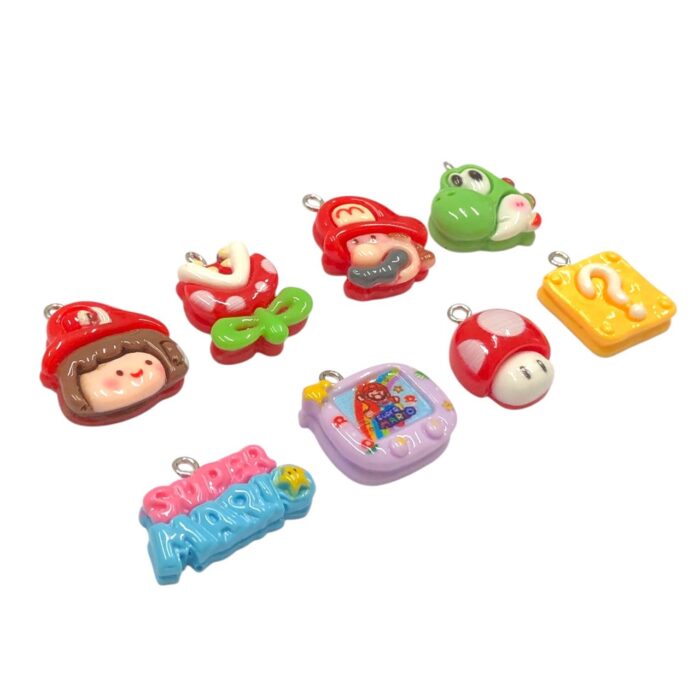 Pingente Infantil Jogos Mario Resina - 1 Und - Imagem 3